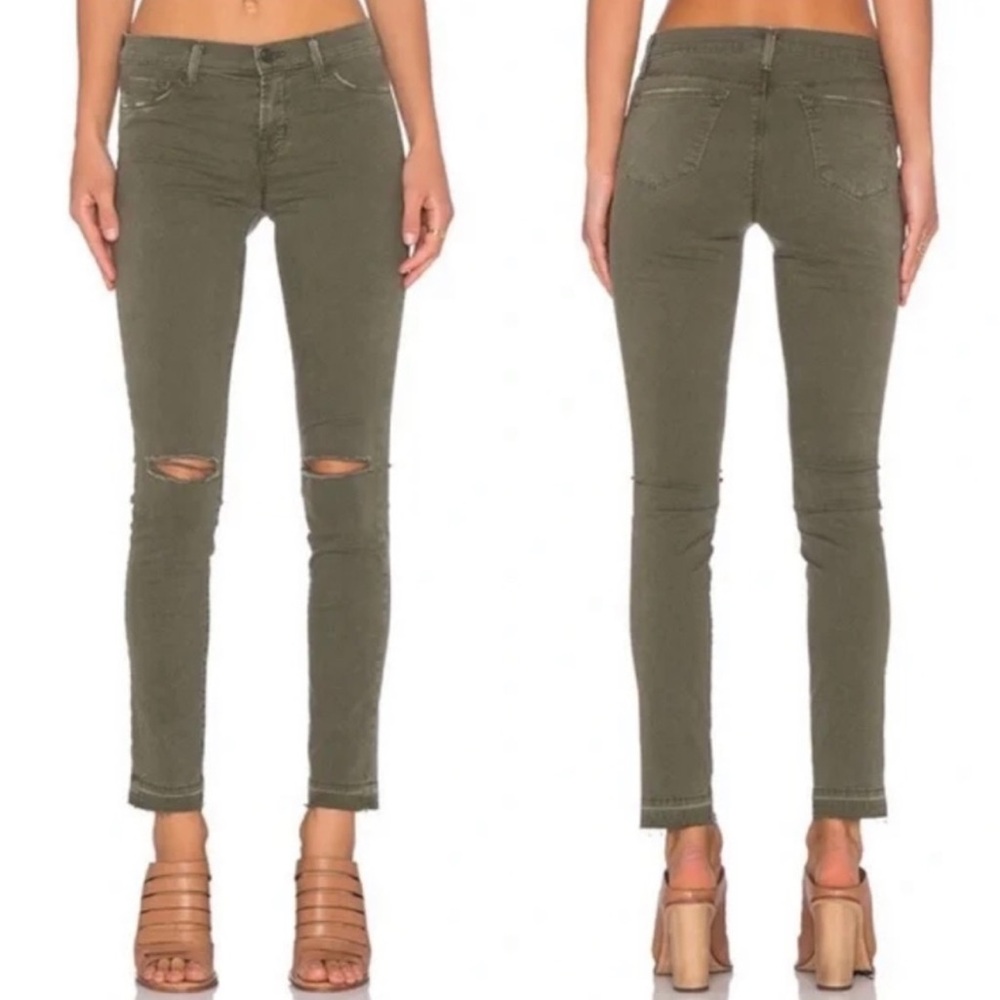 J brand jungle mid rise skinny jeans